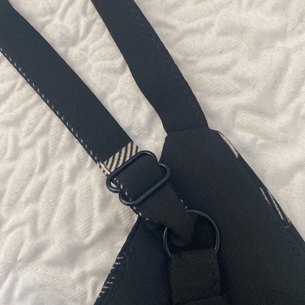 Cabi Check Crossover Cami Peplum Top - image 7